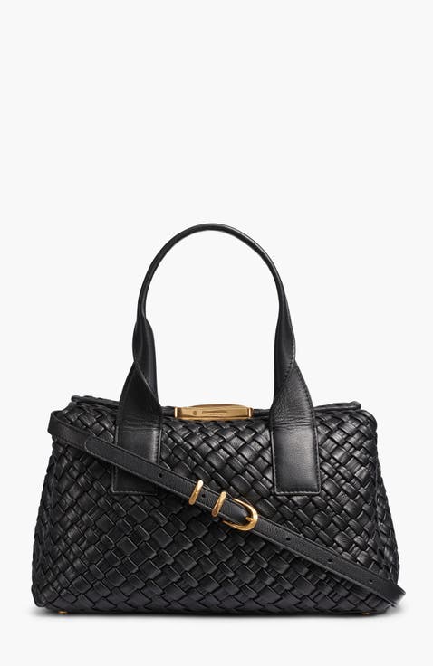Amagansett Woven Leather Satchel