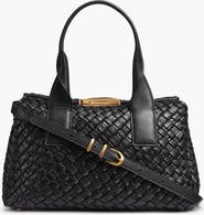 Donna Karan New York Amagansett Woven Leather Satchel