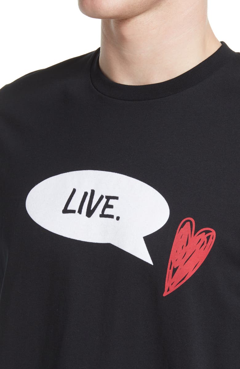 LIVE LIVE Follow Your Heart Cotton Graphic Tee, Alternate, color,