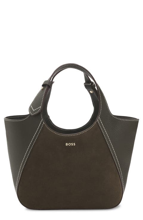 Small Lenah Suede Tote