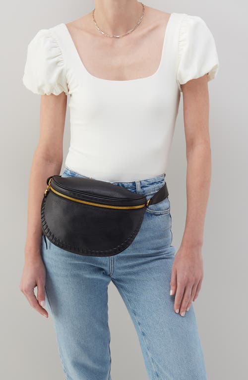 Hobo Juno Leather Belt Bag In Black