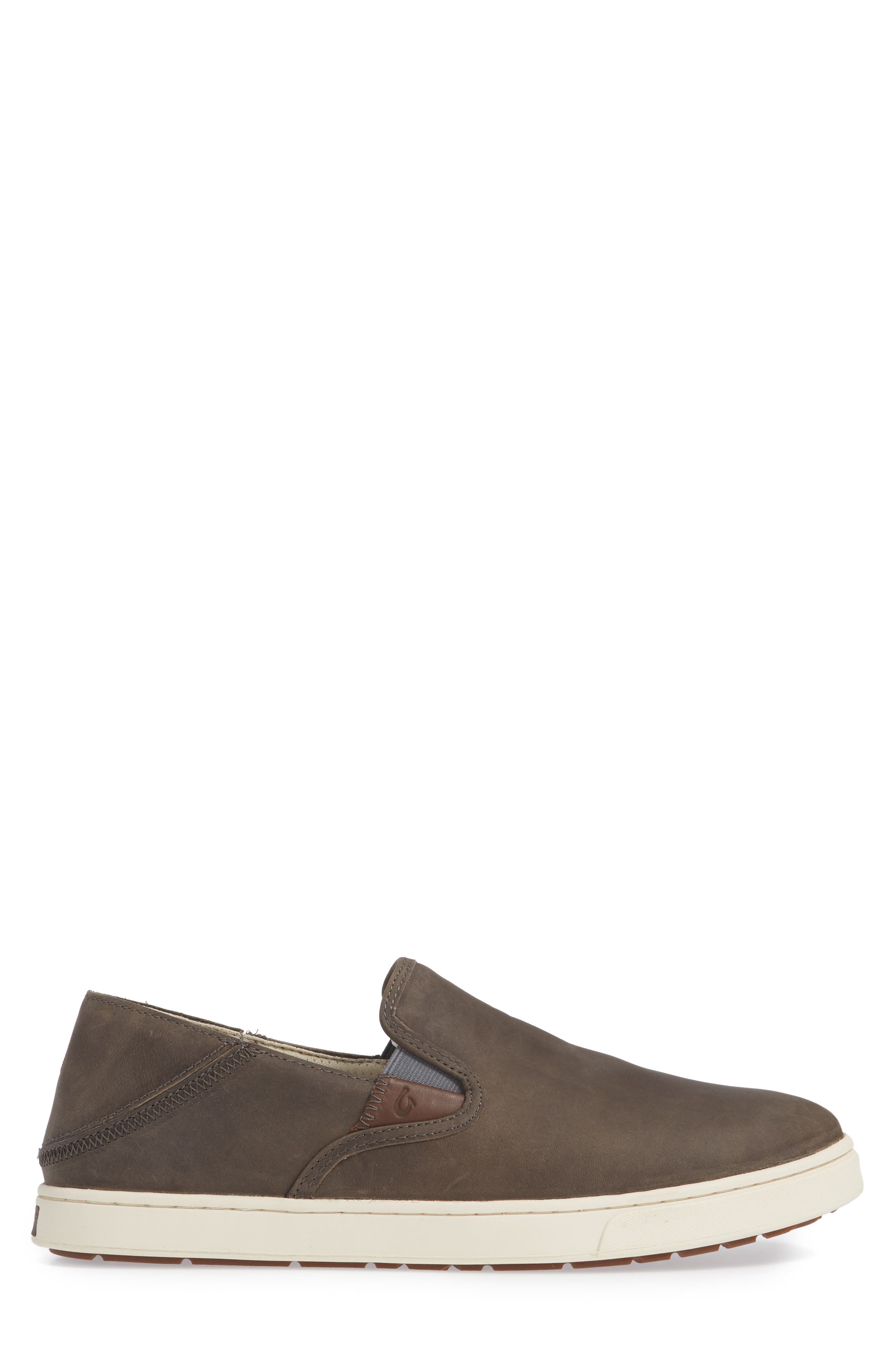 Kahu 'Ili Collapsible Sneaker, Alternate, color, CHARCOAL/ BONE LEATHER