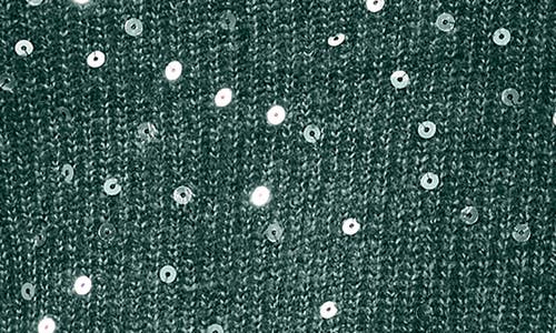 Vince Camuto Sequin Crewneck Sweater In Green