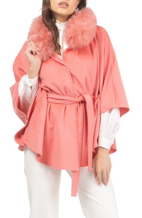 Wool Belted Cape