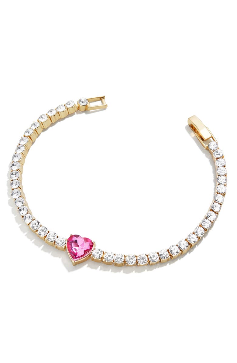 BaubleBar Gemstone Tennis Bracelet, Main, color, 