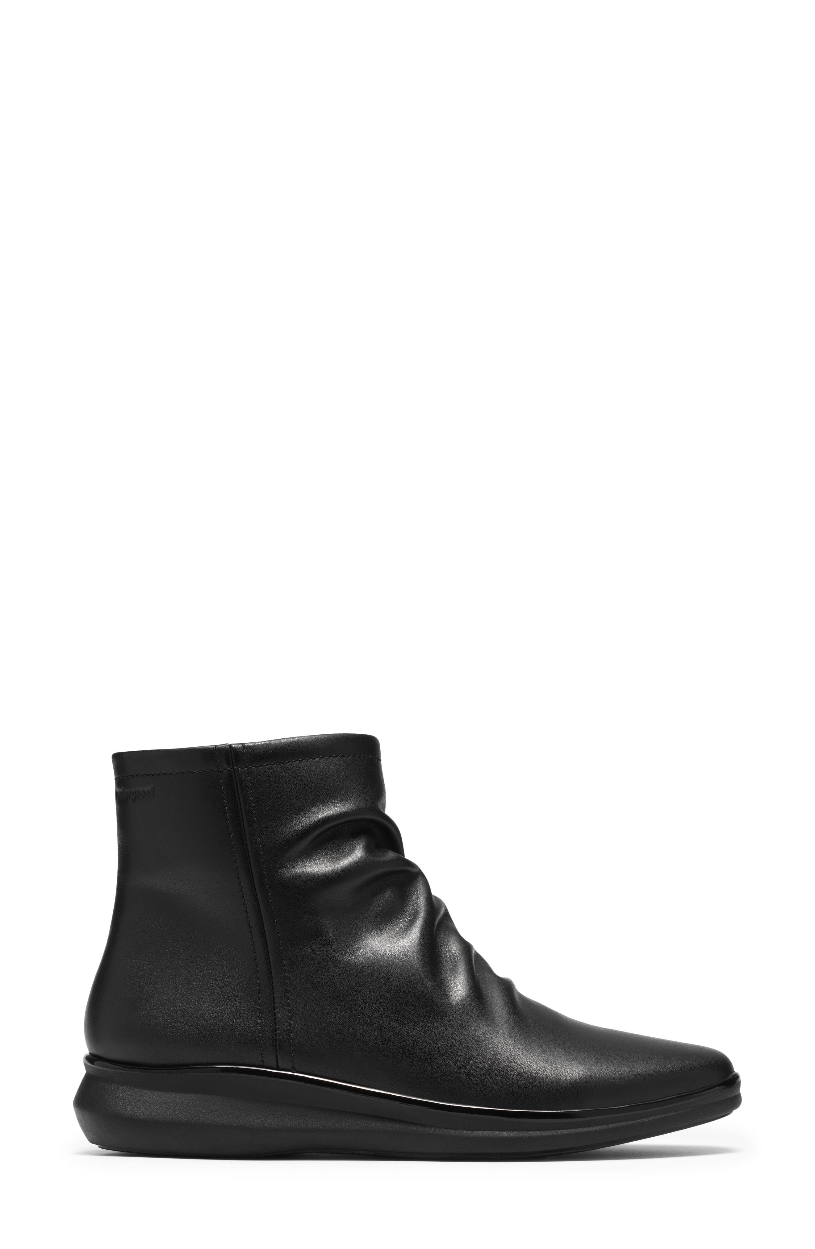 Lynell Park Waterproof Leather Bootie, Alternate, color, BLACK WATERPROOF