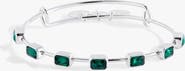 Alex and Ani May Birthstone Emerald Cut Bangle