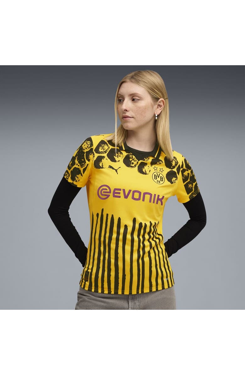 PUMA Women's Puma x KidSuper Yellow Borussia Dortmund 2025 FIFA Club World Cup Replica Jersey, Alternate, color, Yellow