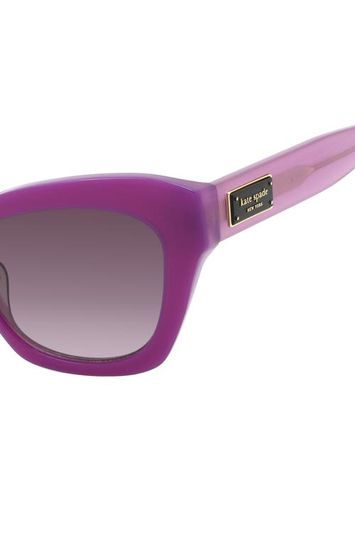 Shop Kate Spade New York Daina 51mm Gradient Cat Eye Sunglasses In Violet/pink Ds