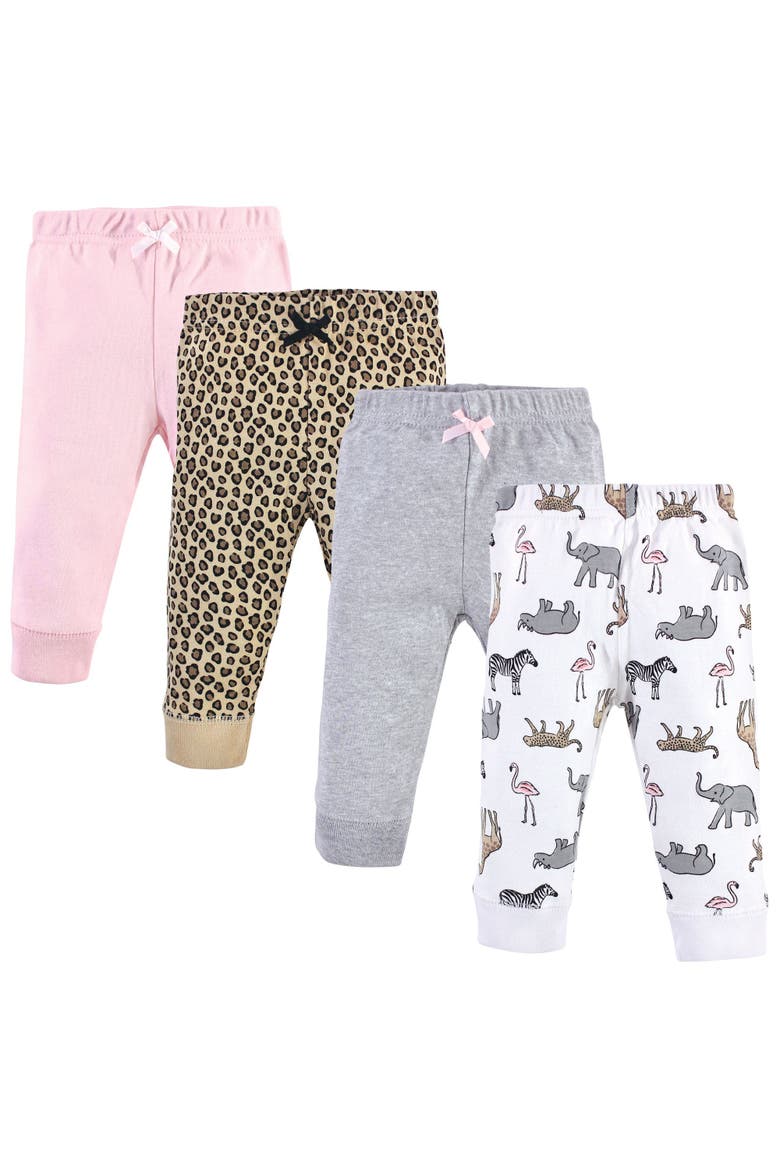 4Pk Essential Pants Set, Main, color, Modern Pink Safari
