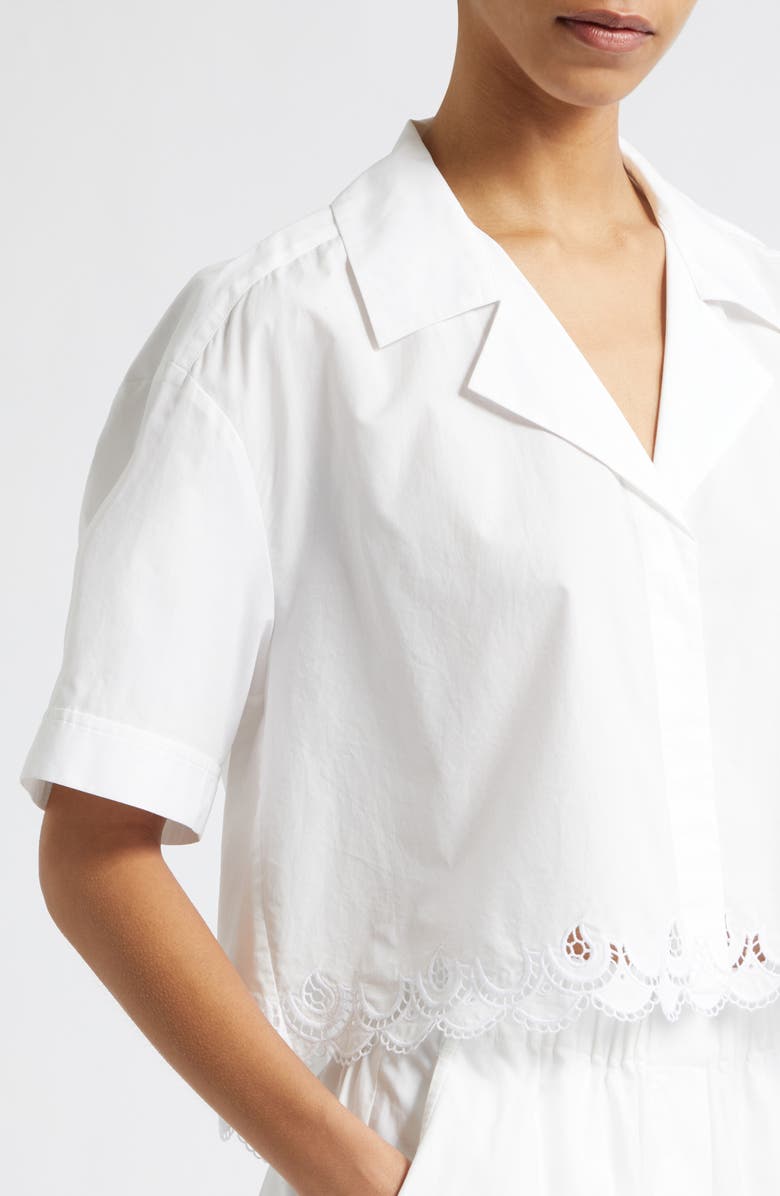 A.L.C. Gabrielle Eyelet Embroidery Woven Shirt, Alternate, color, White