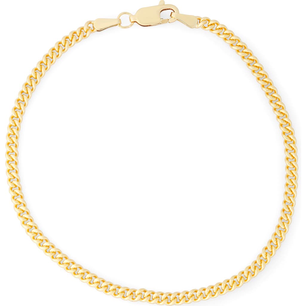 Fuzion Creations Curb Chain Bracelet In Yellow