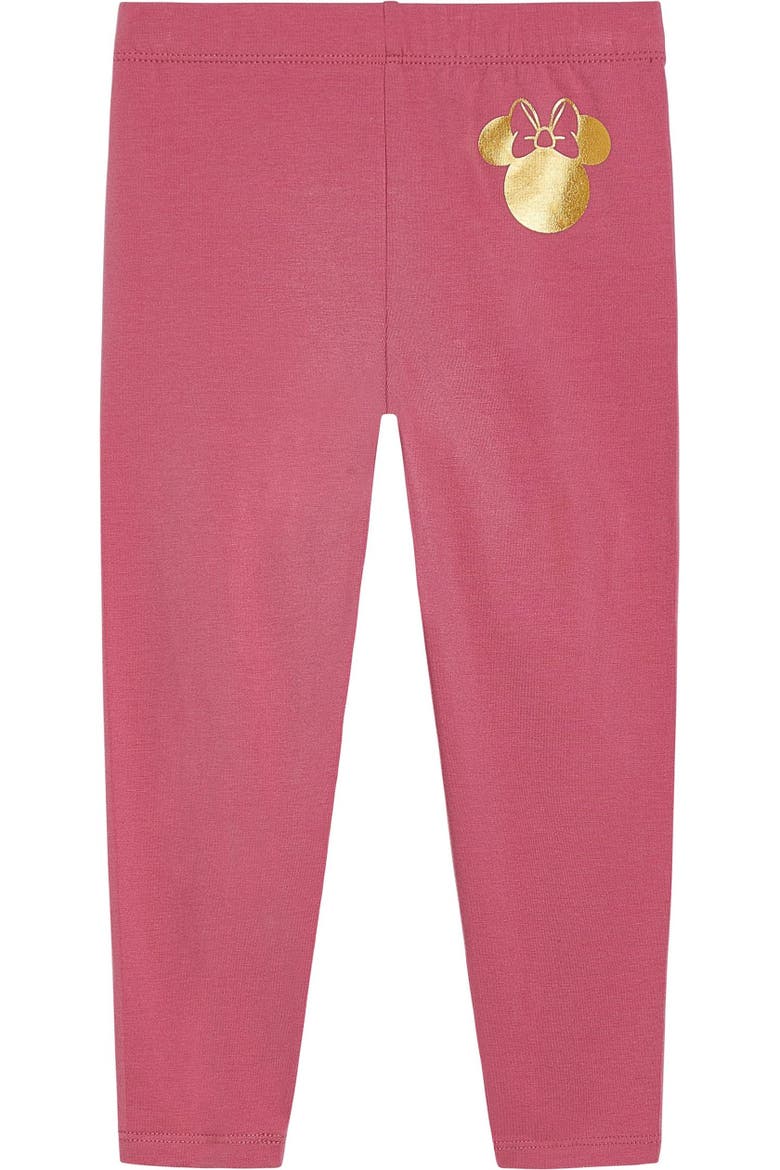Minnie Mouse 2-Piece Long Sleeve T-Shirt and Leggings Set, Alternate, color, Minnie Pink Mauve