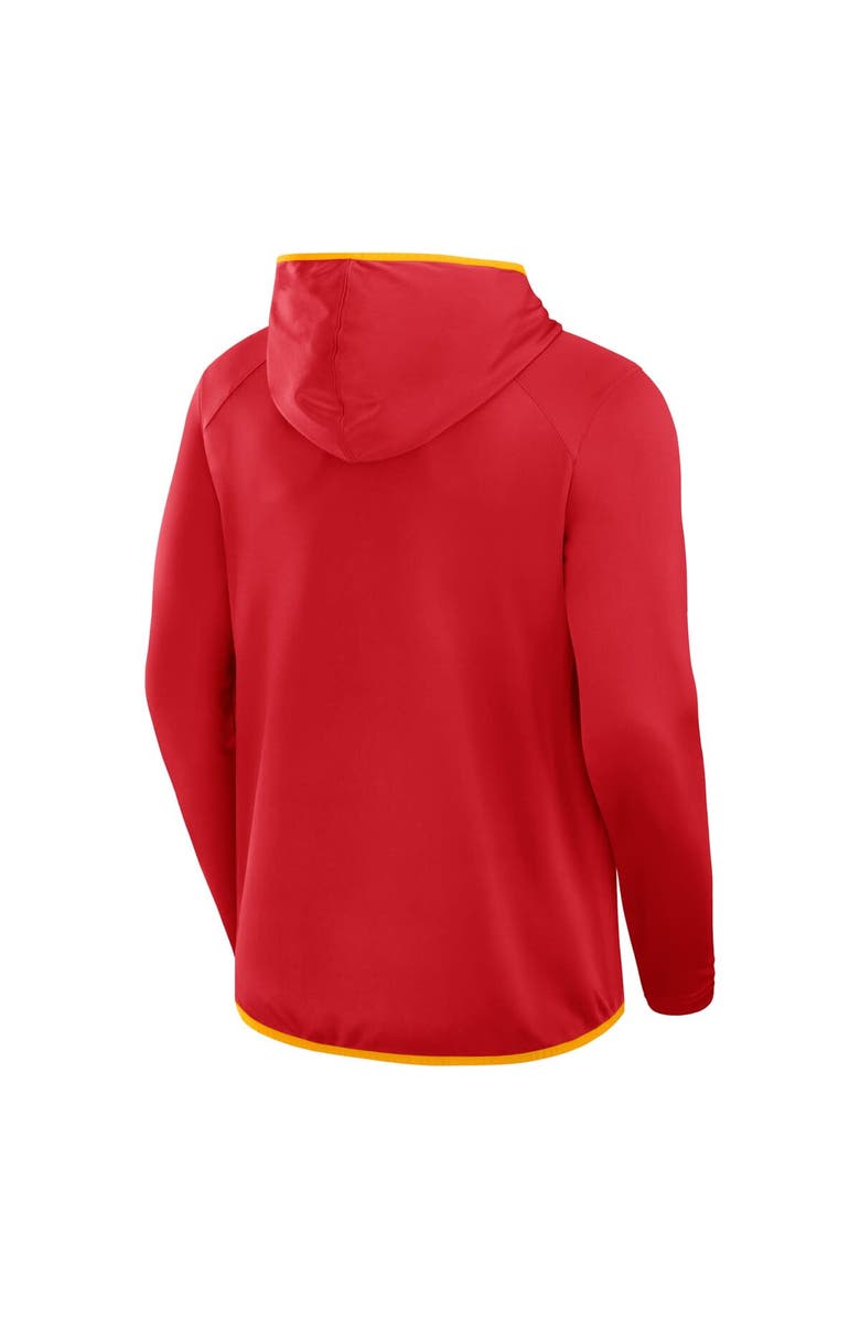 FANATICS Men's Fanatics Red Kansas City Chiefs Transitional Defender Hoodie Long Sleeve T-Shirt, Alternate, color, 