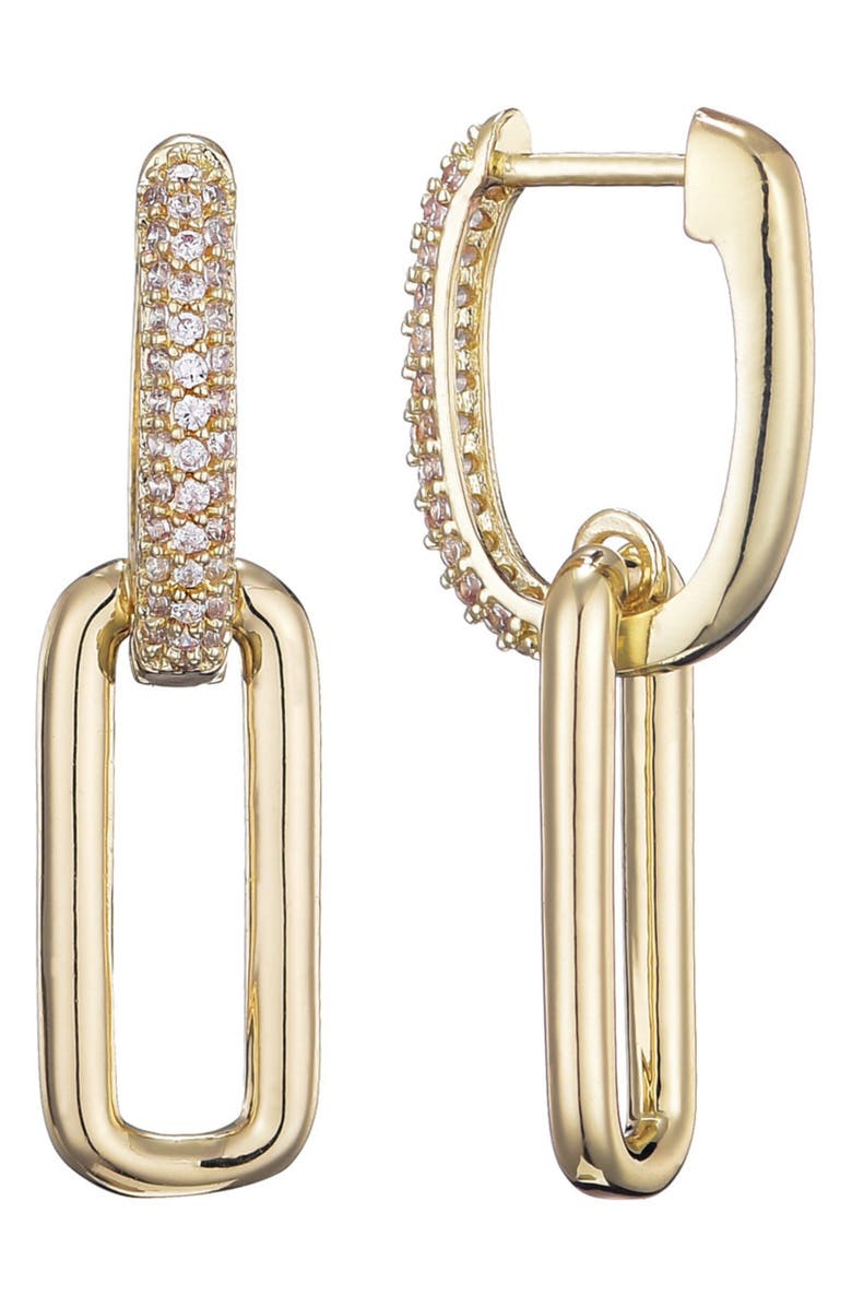Adornia Crystal Single Drop Earrings, Alternate, color, Gold