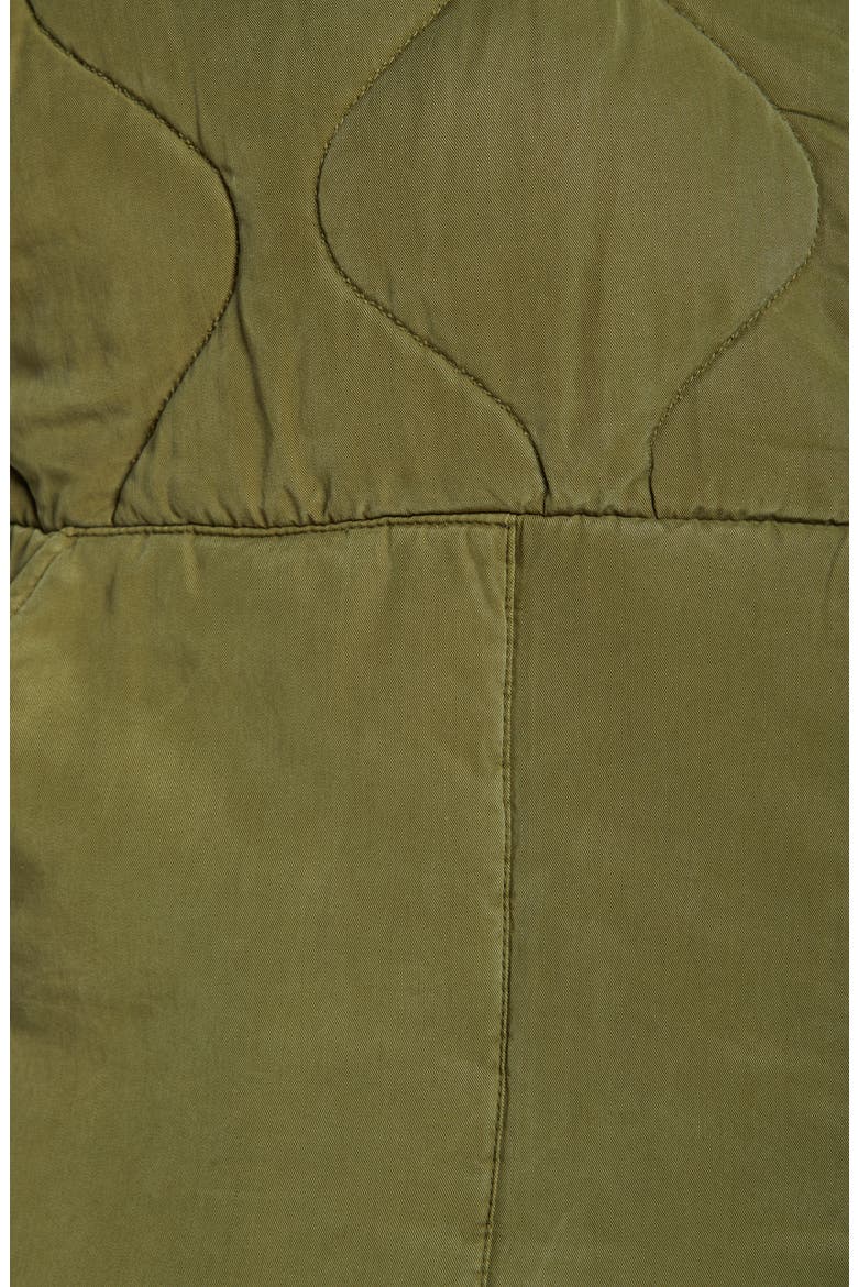 Quilted Hooded Jacket, Alternate, color, SWEET PEA OLIVE