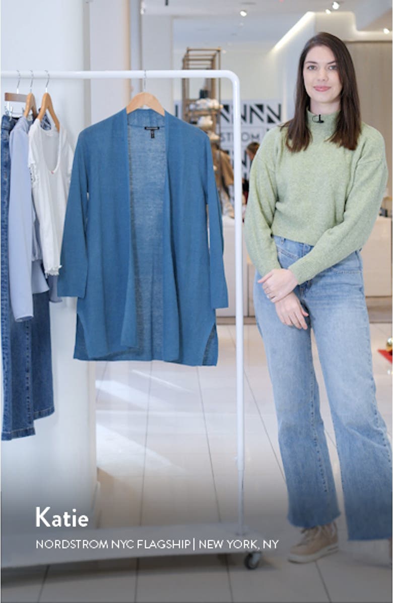 Long Organic Linen & Organic Cotton Cardigan, sales video thumbnail