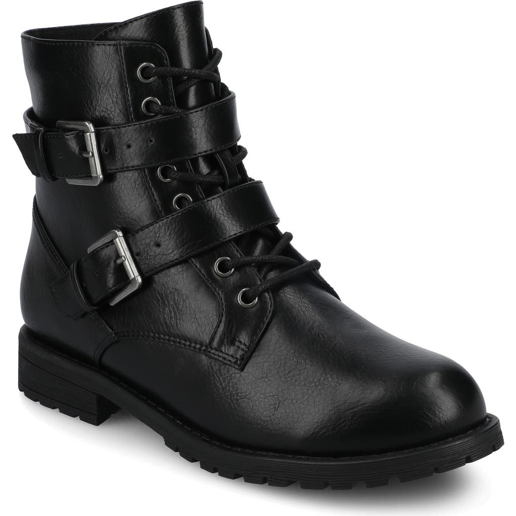 Journee Collection Juliah Buckle Boot In Black