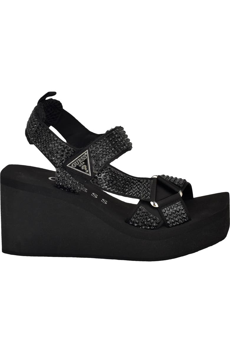 GUESS Dawsin Slingback Platform Wedge Sandal, Alternate, color,