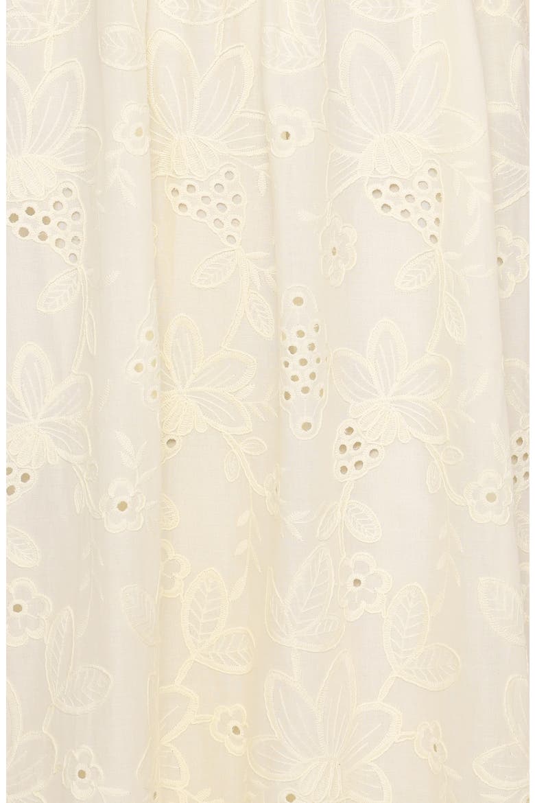 Janice Cotton Maxi Dress, Alternate, color, BUTTER YELLOW BRODERIE