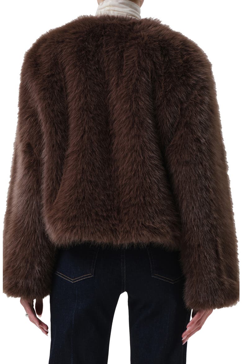 Esme Faux Fur Jacket, Alternate, color, HONEY LT BROWN