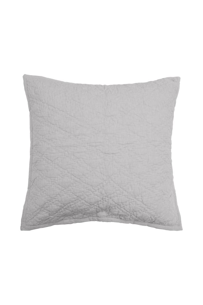 Emory 100% Cotton Euro Pillow Sham 26" x 26", Main, color, Grey