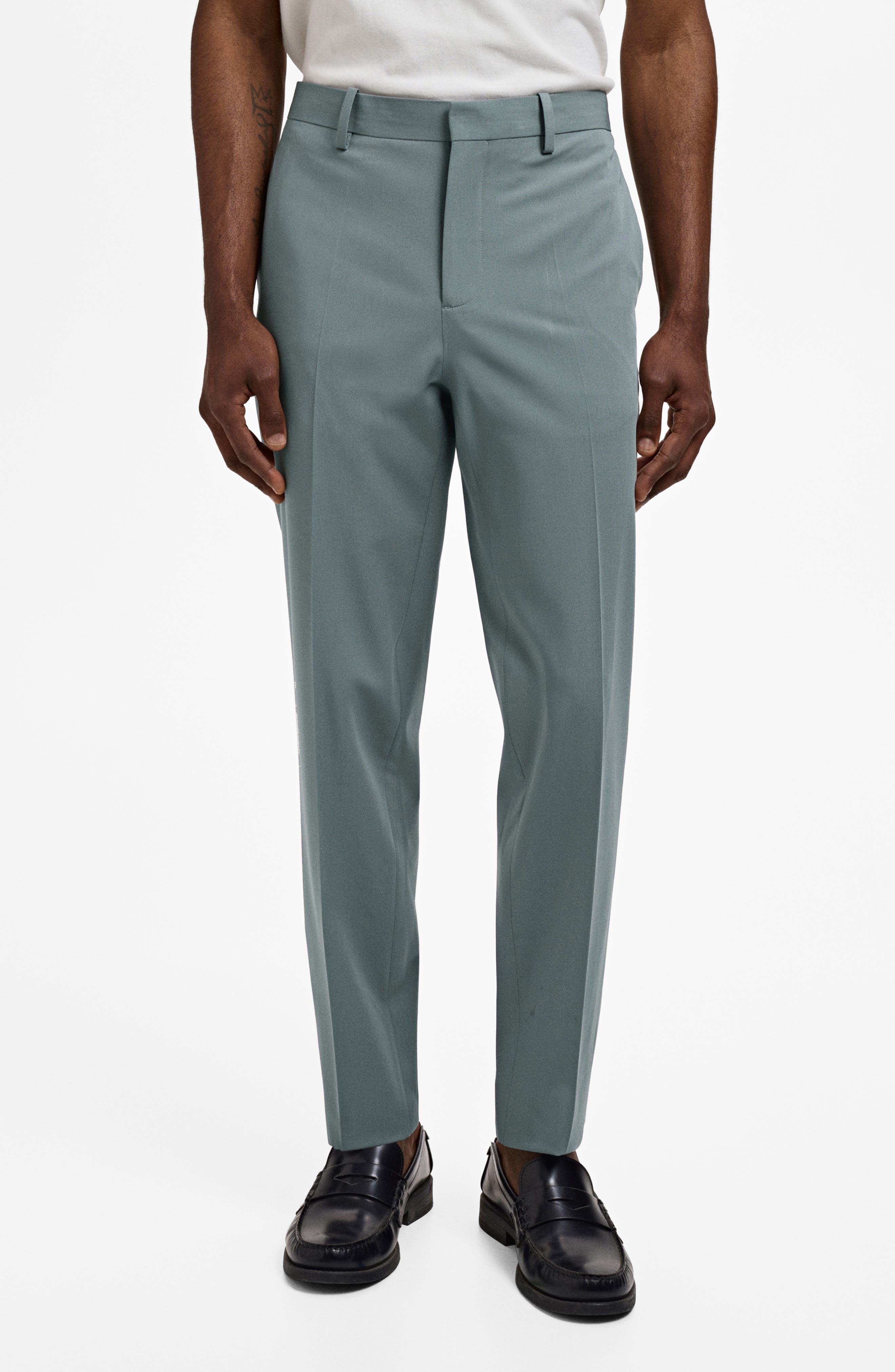 Super Slim Fit Stretch Suit Pants - image 2