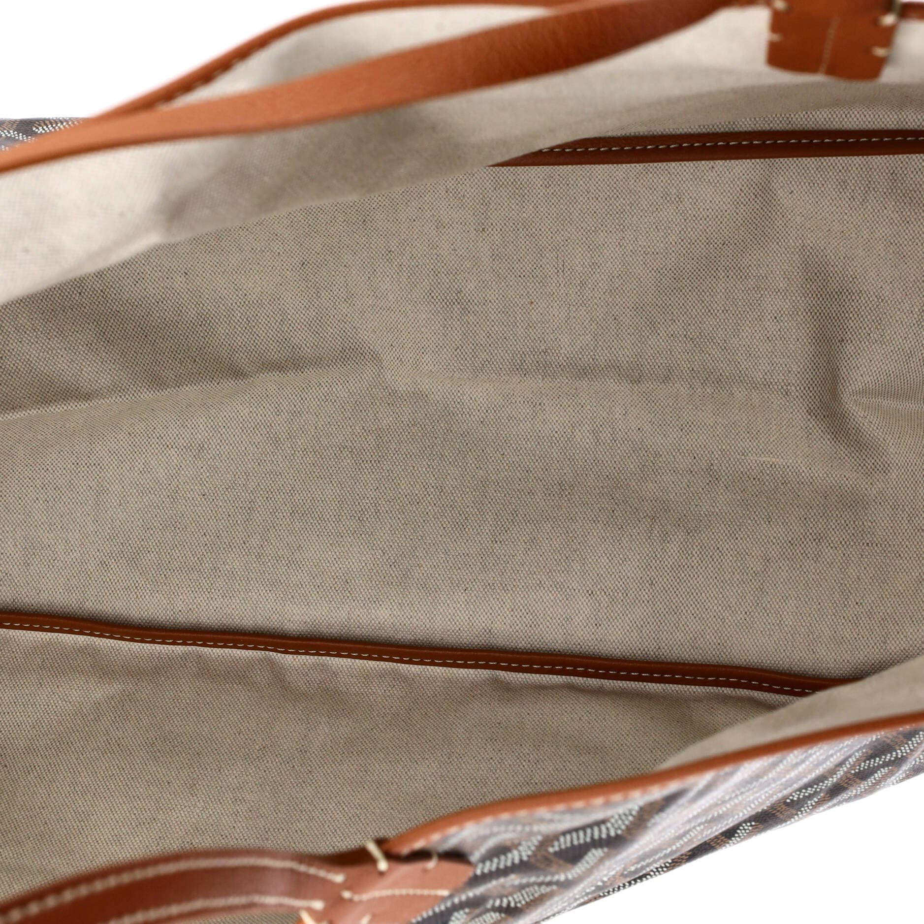 Pre-Owned Goyard Saint Louis Tote Coated Canvas GM, Alternate, color, Brown