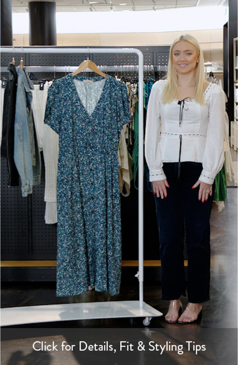 Annika Floral Midi Dress, sales video thumbnail