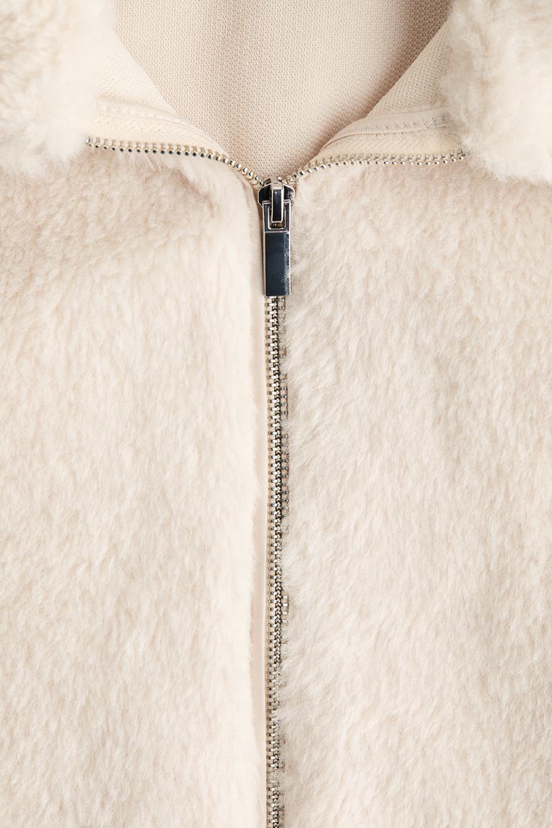 Pile Jacket, Alternate, color, Light beige