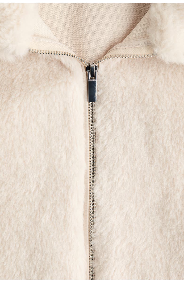 H&M Pile Jacket, Alternate, color, Light Beige