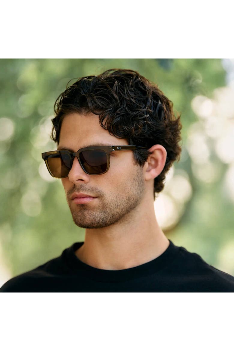 Wilson - 51mm Square Polarized Sunglasses, Alternate, color, Crystal Verde