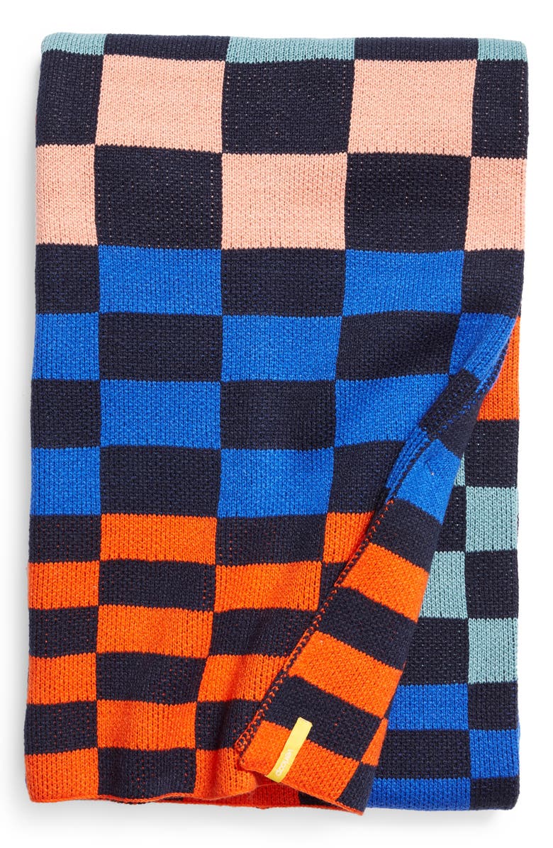 verloop Albers Checkerboard Throw Blanket, Main, color, 