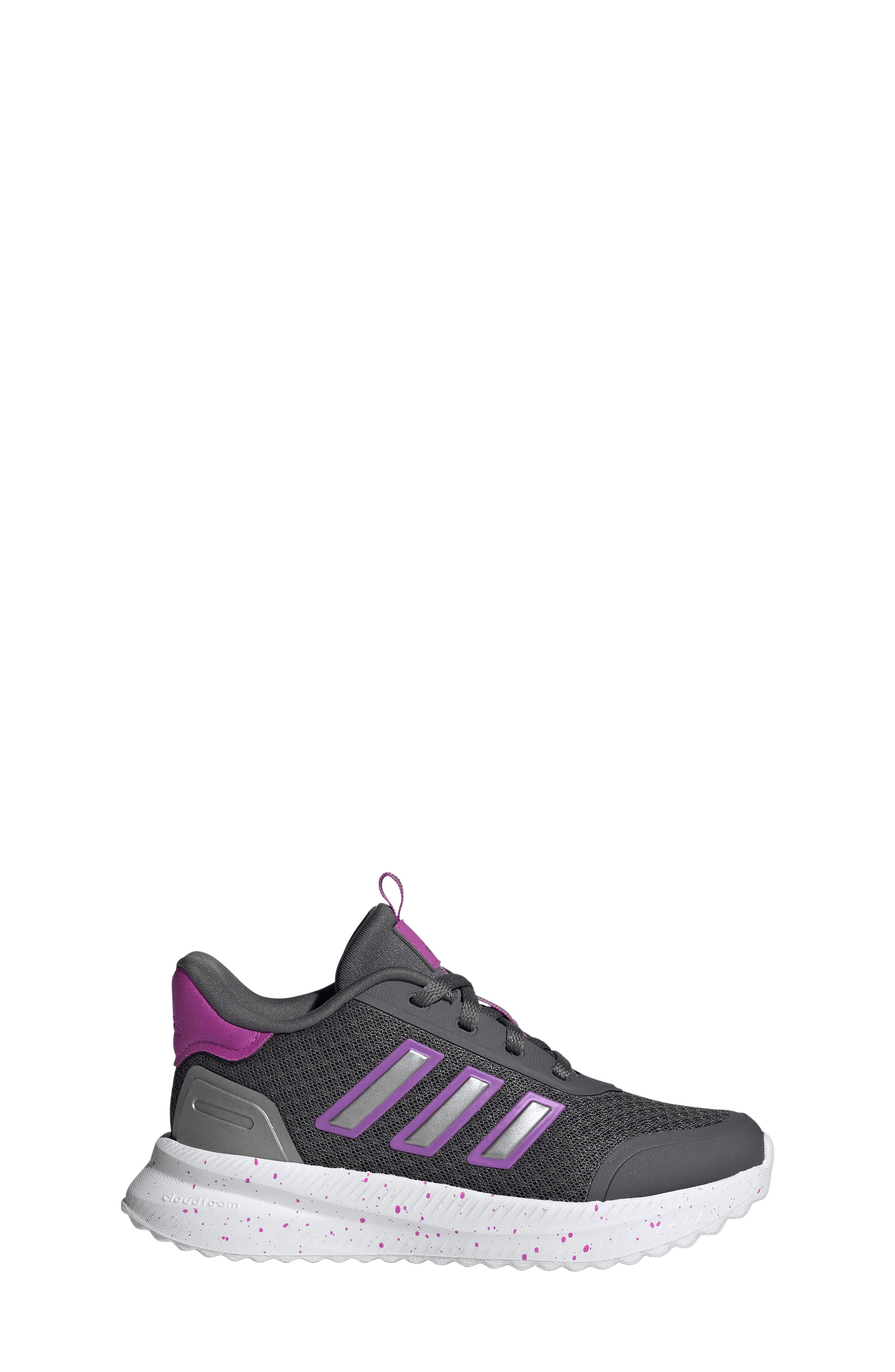 adidas x PLRPATH Kids' Running Shoe, Alternate, color, Grey / Purple Burst/ Iron Met.