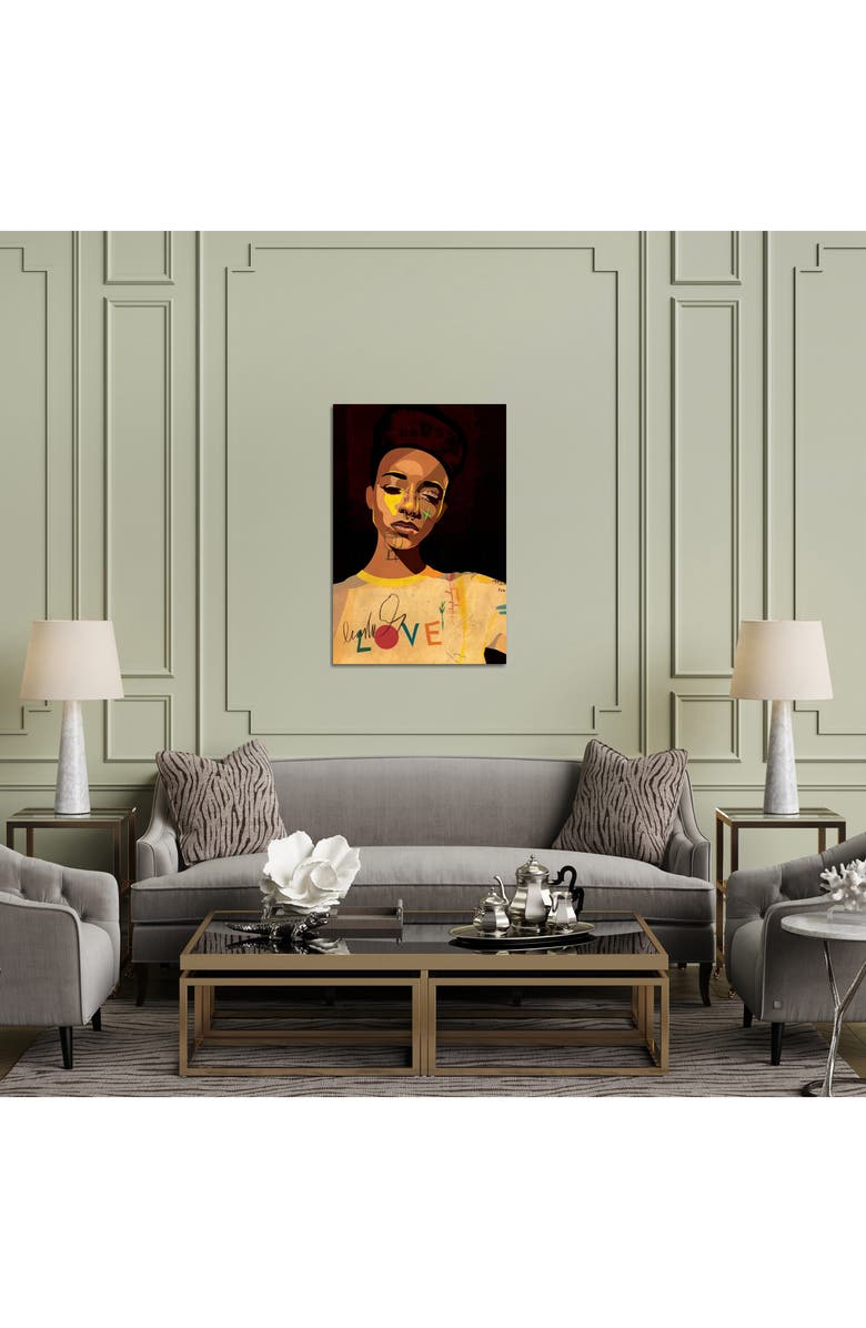 iCanvas Hannah II by Dai Chris Art Canvas Wall Art, Alternate, color, Black