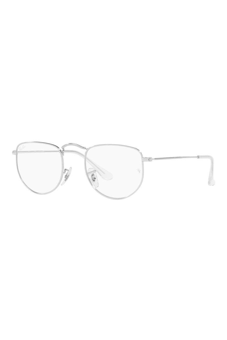 Elon 47mm Irregular Optical Glasses, Alternate, color, SILVER
