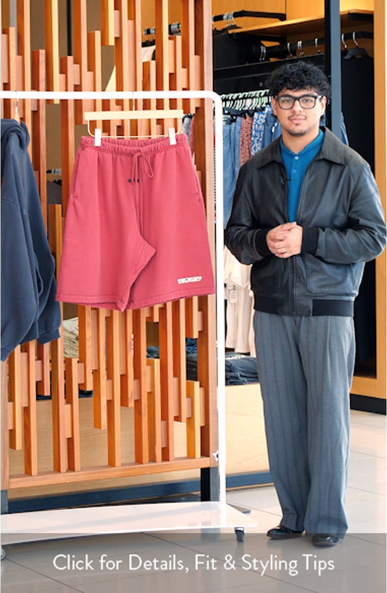 Relaxed Fleece Sweat Shorts, sales video thumbnail