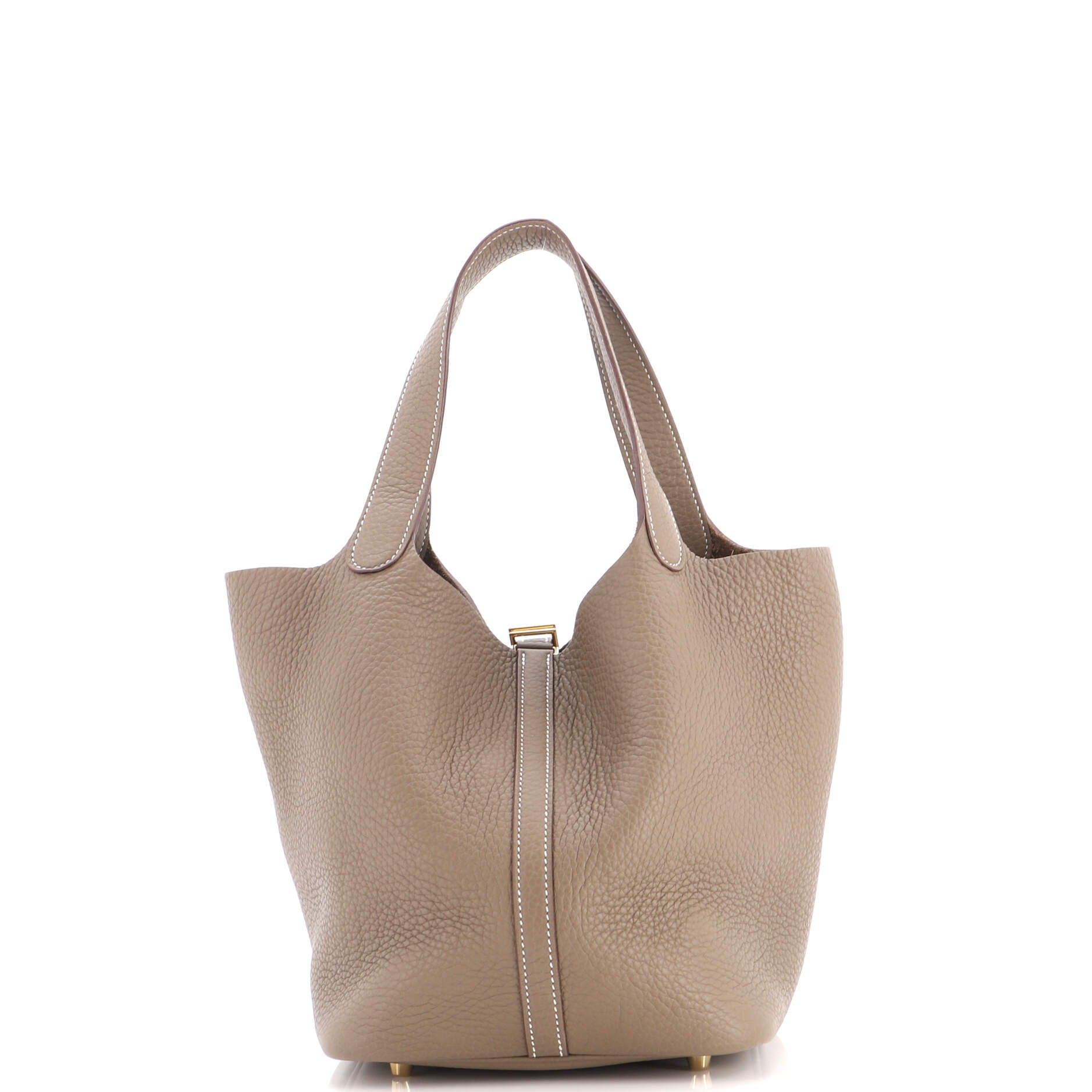 Picotin Lock Bag Clemence MM, Alternate, color, Grey