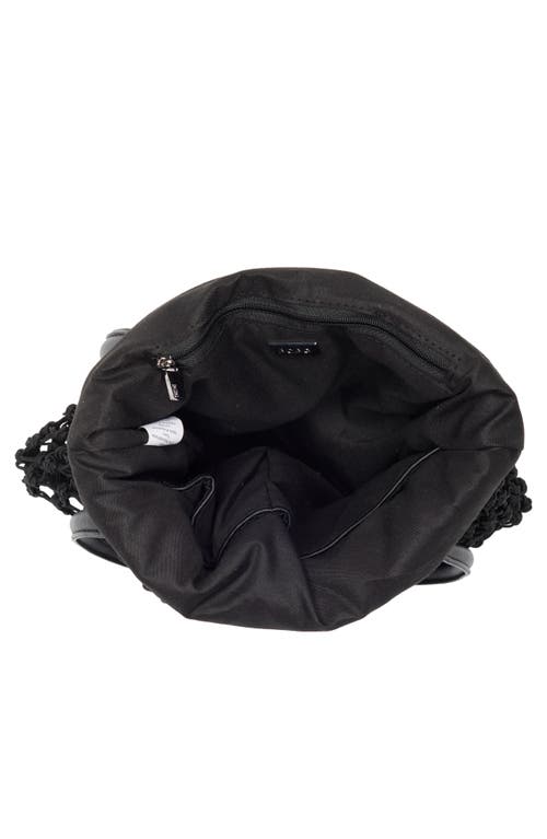 Bcbg Netted Fringe Tote Bag In Black