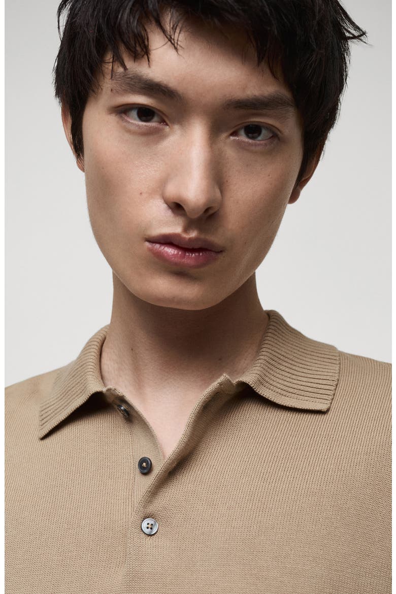 Regular Fit Cotton Polo, Alternate, color, BEIGE
