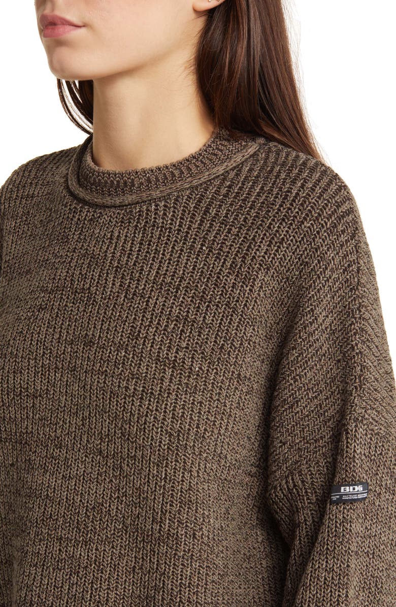 BDG Urban Outfitters Mélange Roll Edge Sweater, Alternate, color, 