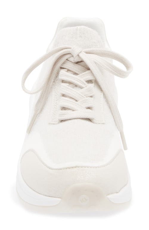 Karl Lagerfeld Paris Carsyn Knit Sneaker In Soft White