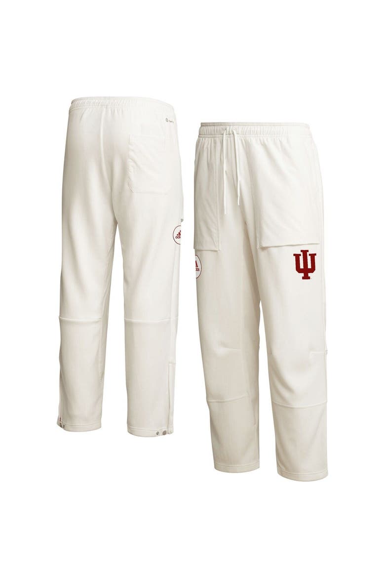 Men's adidas Cream Indiana Hoosiers Zero Dye AEROREADY Pants, Main, color, Cream