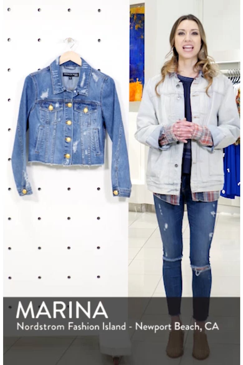 Cara Distressed Denim Jacket video