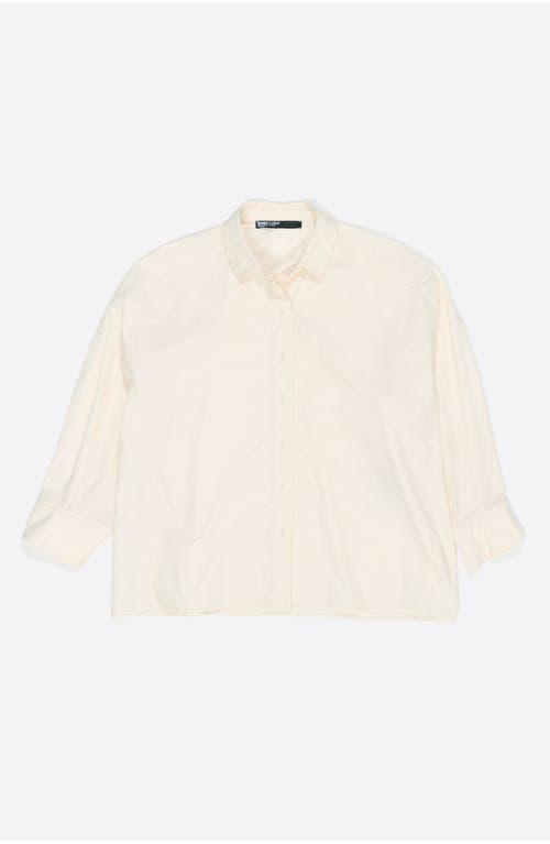 Bimba Y Lola Oversize Stitching Shirt In White