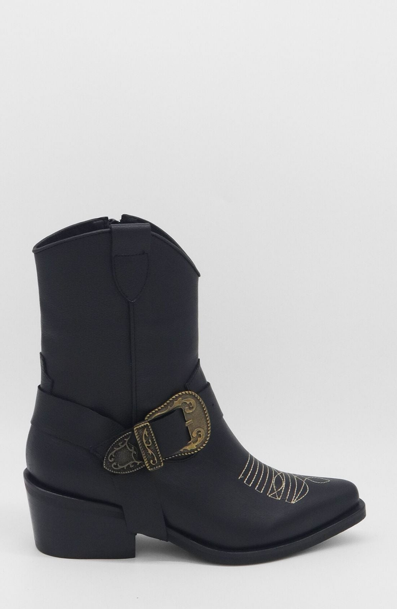 STIVALI NEW YORK Juniper Western Cowboy Boots, Alternate, color, Black