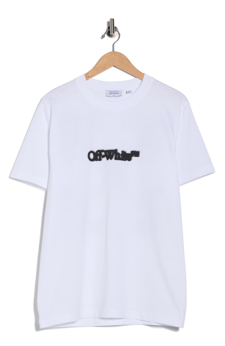 Off-White Spray Paint Arrow Graphic Slim T-Shirt, Alternate, color, White-Black