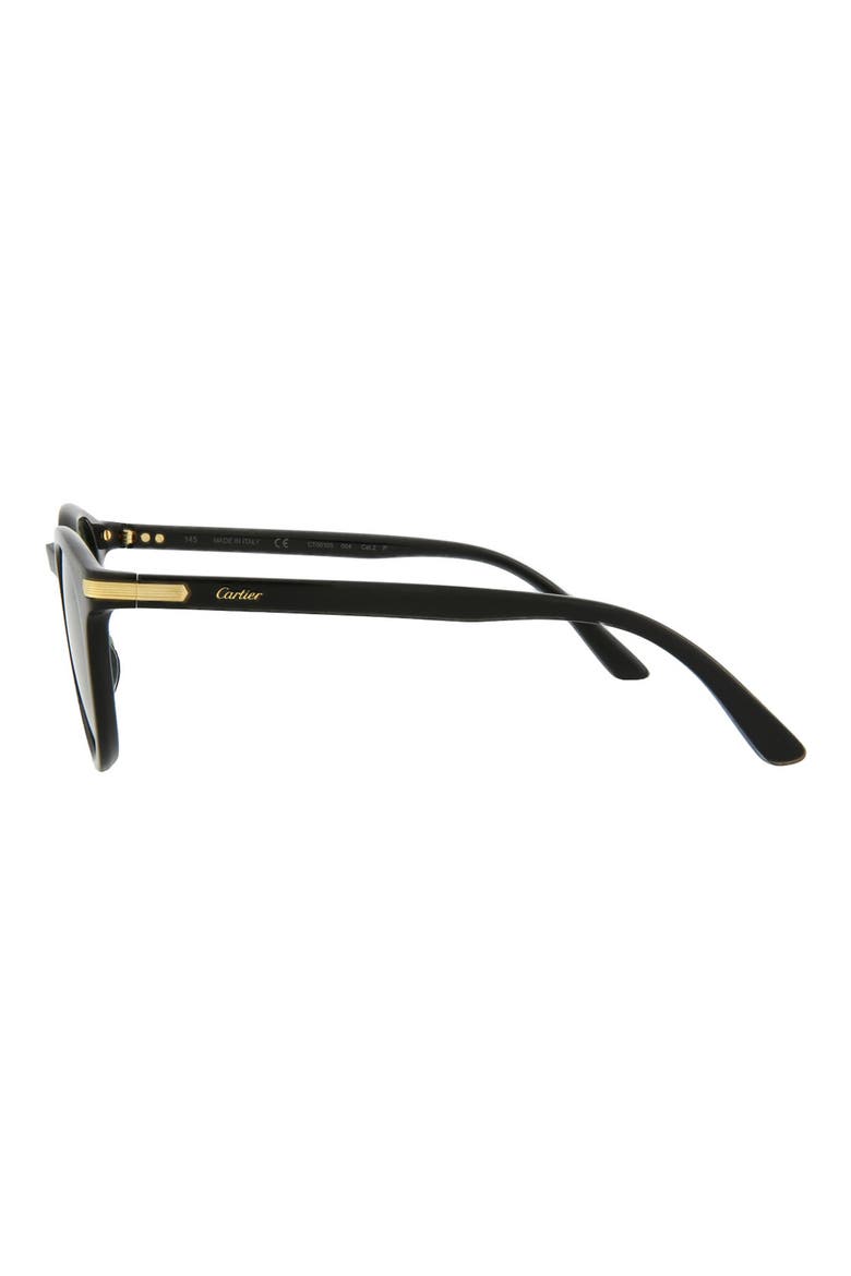 48mm Round Sunglasses, Alternate, color, BLACK BLACK GREEN