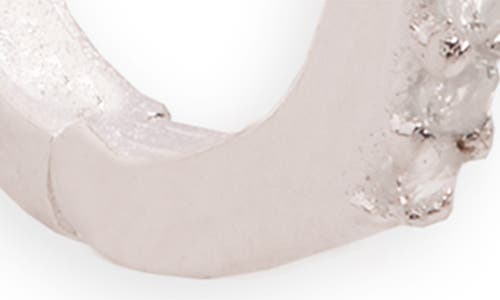 Argento Vivo Sterling Silver 2 Pairs Of Mismatched Oblong Hoop Earrings In Metallic