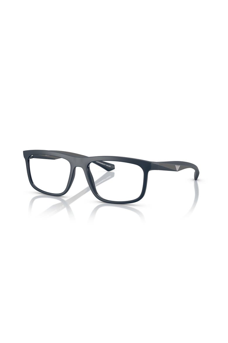 53mm Square optical glasses, Main, color, Blue